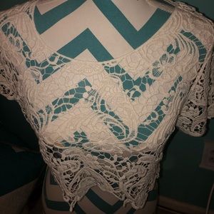Lace crop top